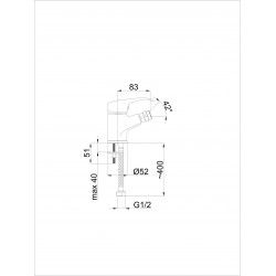 Bidē maisītājs Rubineta P-16 Sher
