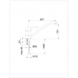 Virtuves izlietnes maisītājs Rubineta, P-20 Star
