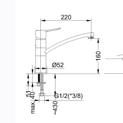 Virtuves izlietnes maisītājs Rubineta, Static-20