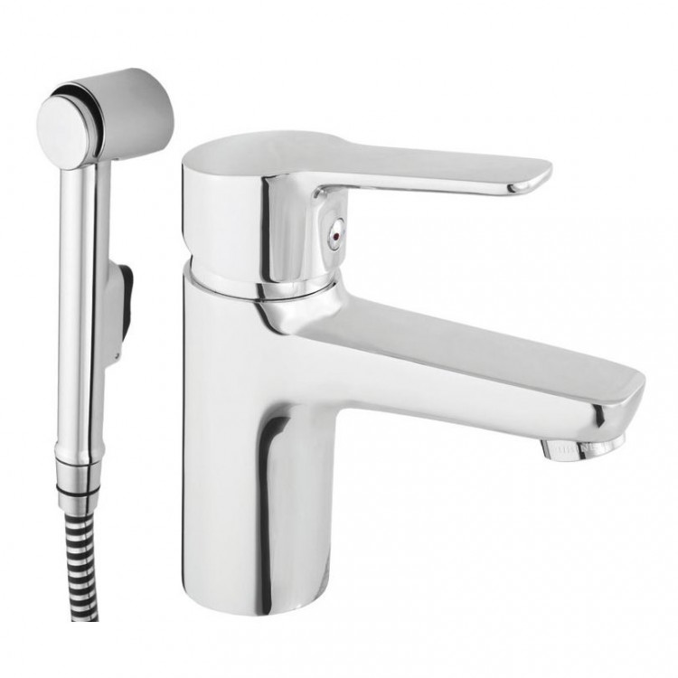 Izlietnes maisītājs ar bidetta rokas dušu Rubineta Uno-17