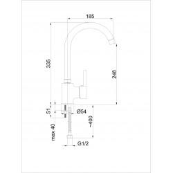 Virtuves izlietnes maisītājs Rubineta, Ultra-33ST