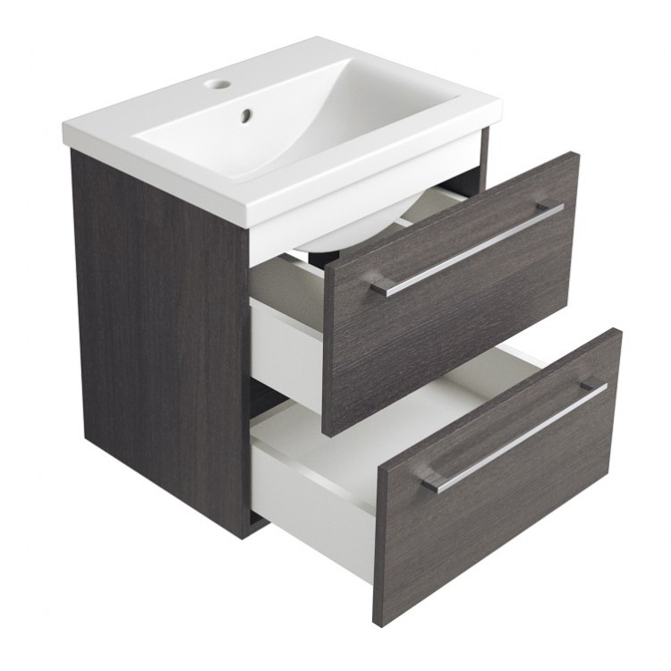 Vannas istabas skapītis ar izlietni RB SCANDIC 51cm, gaišs ozols