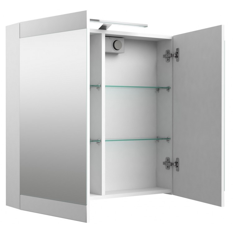 Vannas istabas skapītis ar spoguli SERENA Retro 80 cm LED 1302511