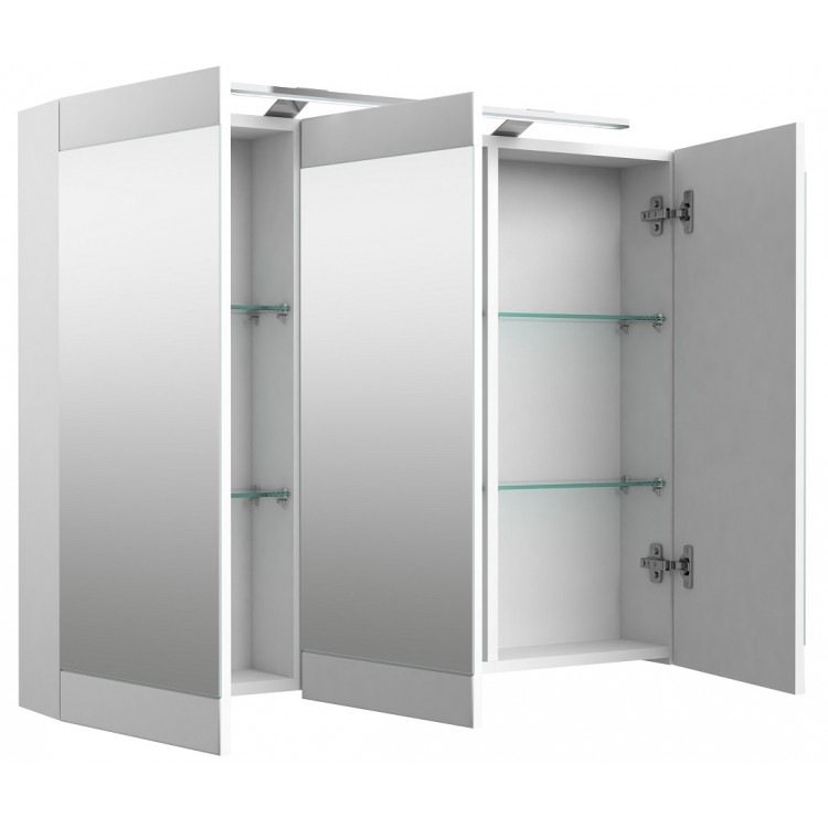 Vannas istabas skapītis ar spoguli SERENA Retro 100 cm LED 1302711