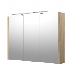 Vannas istabas skapītis ar spoguli un LED apgaismojumu RB SERENA, LUNA 90 cm, 1402610