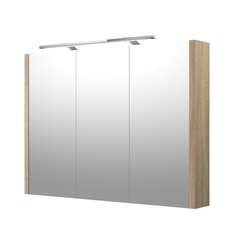 Vannas istabas skapītis ar spoguli un LED apgaismojumu RB SERENA, LUNA 90 cm, 1402610