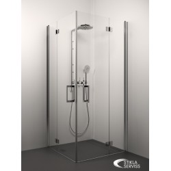 Dušas stūris kvadrātveida Stikla Serviss ALEXA 60x60cm