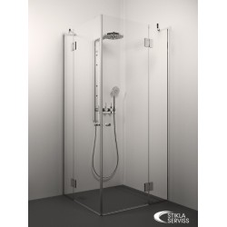 Dušas stūris kvadrātveida Stikla Serviss ANGELINA 110x110cm