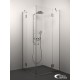 Dušas stūris kvadrātveida Stikla Serviss ANGELINA 110x110cm