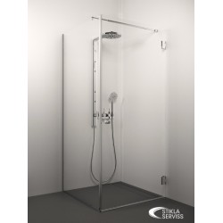 Dušas stūris kvadrātveida Stikla Serviss GIORGIO 100x100cm