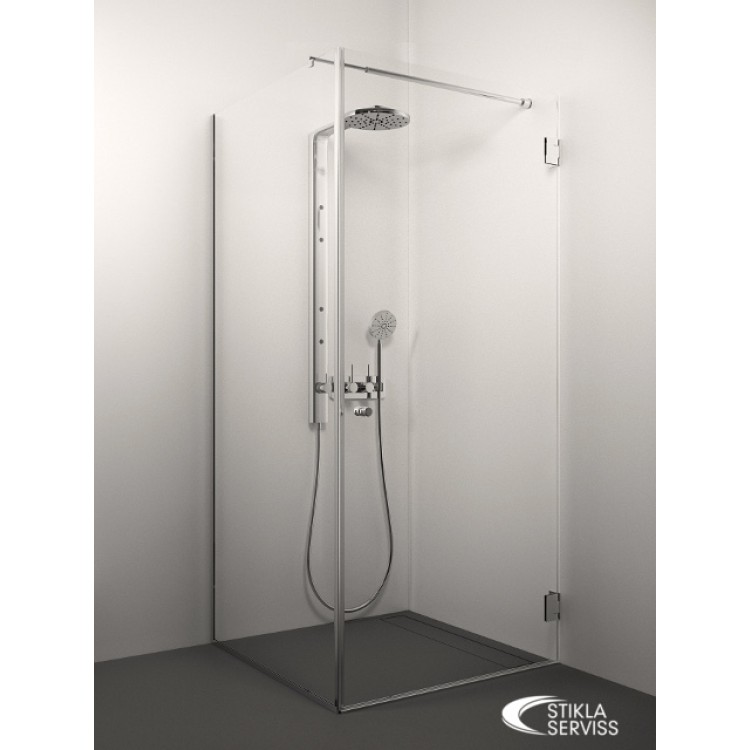 Dušas stūris kvadrātveida Stikla Serviss GIORGIO 100x100cm