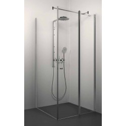 Dušas stūris kvadrātveida Stikla Serviss LAURA 90x90cm