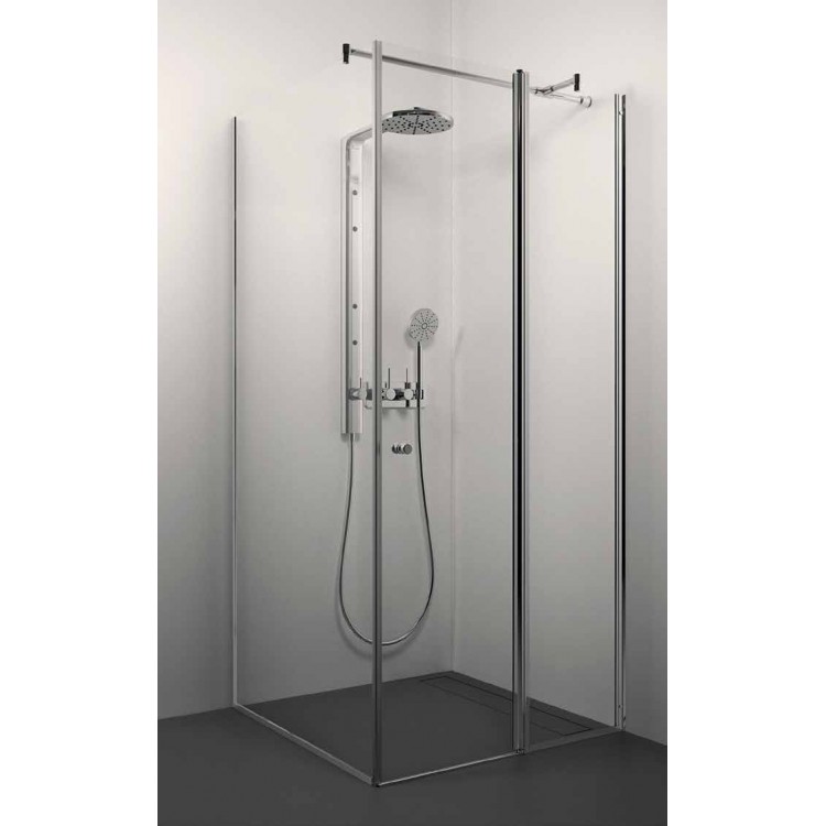 Dušas stūris kvadrātveida Stikla Serviss LAURA 110x110cm