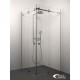 Dušas stūris kvadrātveida Stikla Serviss SABRINA 70x70cm
