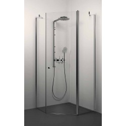 Dušas stūris piecstūru Stikla Serviss SIMONA 100x100cm