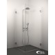 Dušas stūris kvadrātveida Stikla Serviss SOFIA 70x70cm