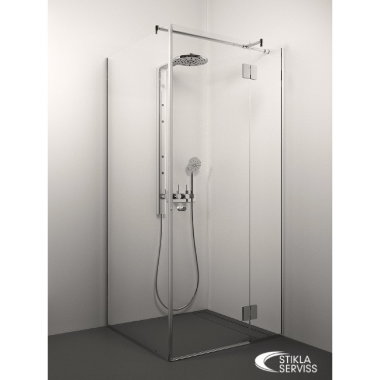 Dušas stūris kvadrātveida Stikla Serviss VERONICA 100x100cm