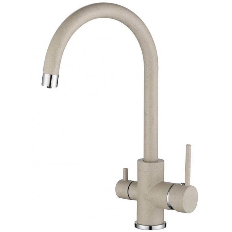 Virtuves izlietnes maisītājs dzeramajam ūdenim Helika Sabiaduo, granīta 2963-111