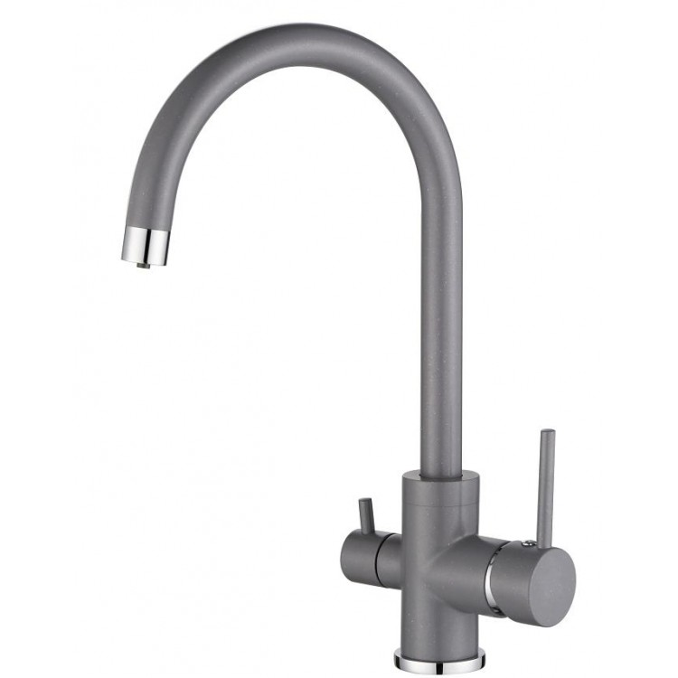 Virtuves izlietnes maisītājs dzeramajam ūdenim Helika Sabiaduo, granīta 2963-202