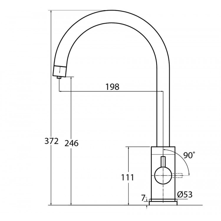 Virtuves izlietnes maisītājs dzeramajam ūdenim Helika Sabiaduo, granīta 2963-601