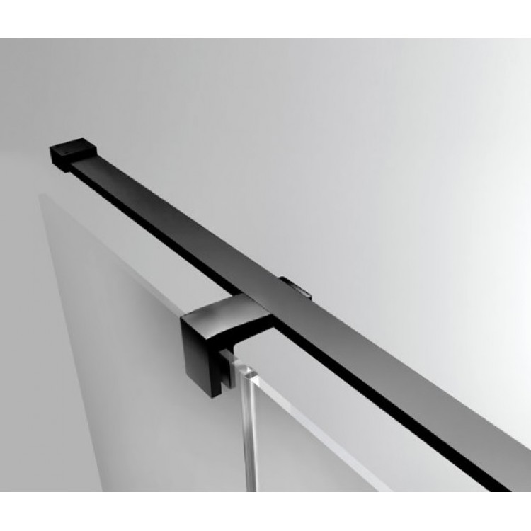 Dušas stūris pusapaļš SanSwiss ANNEA BLACK ANR 80x80cm