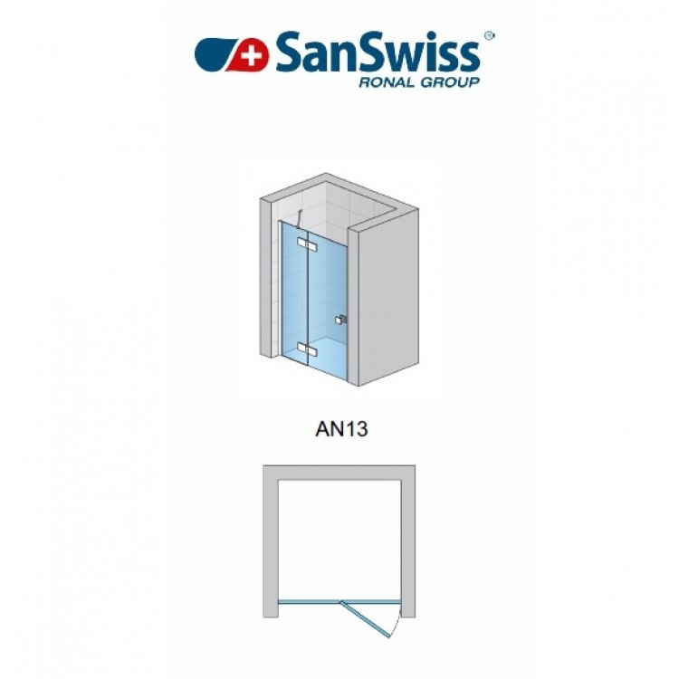 Dušas durvis SanSwiss ANNEA AN13G 120 cm