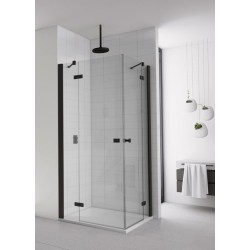 Dušas stūris kvadrātveida SanSwiss ANNEA BLACK AN13 G/D 75x75cm