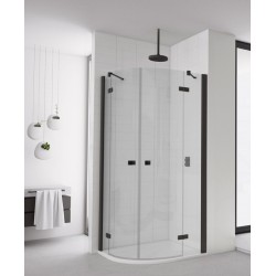 Dušas stūris pusapaļš SanSwiss ANNEA BLACK ANR 100x100cm