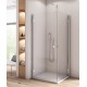 Dušas stūris kvadrātveida SanSwiss ANNEA AN1C G/D 90x90cm