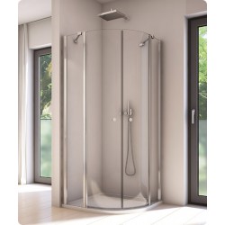 Dušas stūris pusapaļš SanSwiss SOLINO SOR55 100x100cm