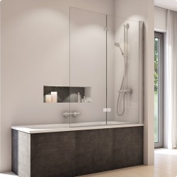 Vannas sieniņa SanSwiss SOLINO SOLB2D 900mm