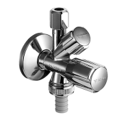 Stūra ventīlis SCHELL 1/2 x 3/4-3/8, hromēts 035510699