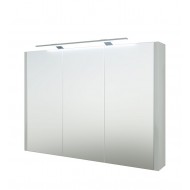 Vannas istabas skapītis ar spoguli un LED apgaismojumu Raguvos Baldai 98.2 cm, 14027611