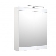 Vannas istabas skapītis ar spoguli un LED apgaismojumu SERENA Retro 60 cm, 1302311