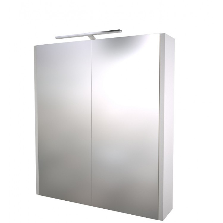 Vannas istabas skapītis ar spoguli un LED apgaismojumu Raguvos Baldai 58.2 cm, 1402311