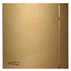 Sadzīves ventilators S&P Silent Design 100CZ, pretvārsts, zelts