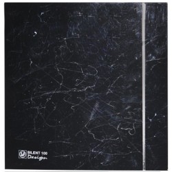 Sadzīves ventilators S&P Design 100CZ, pretvārsts, melns marmors