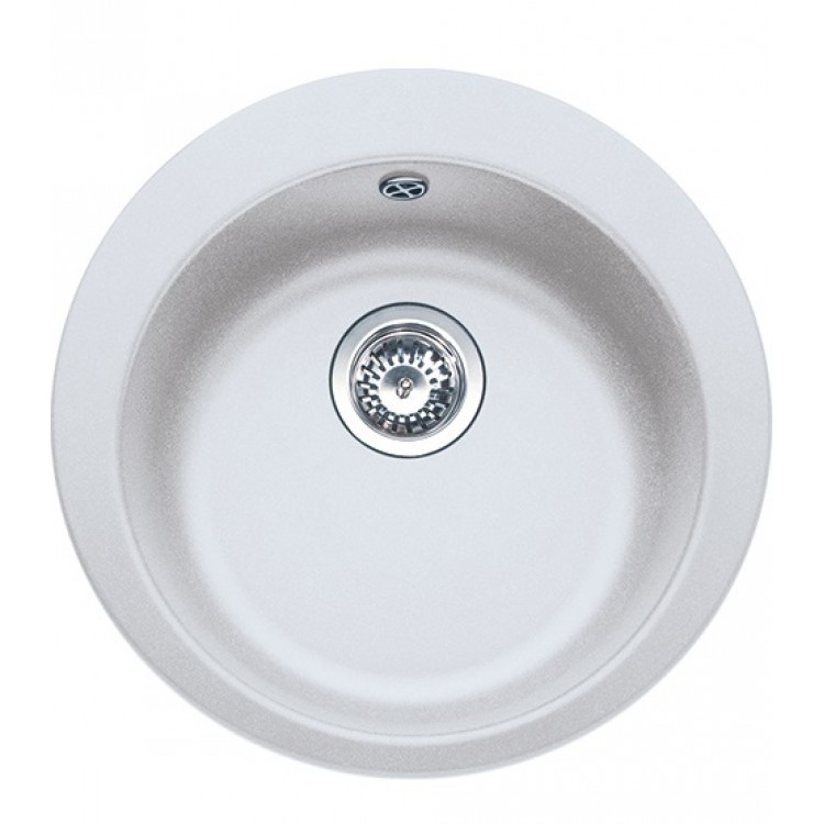 Virtuves izlietne FRANKE Tectonite SINGLE D50 cm, Arktis weiss