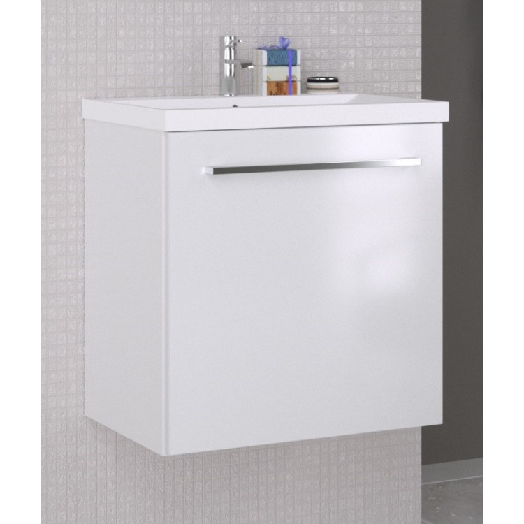 Vannas istabas skapītis ar izlietni RB SCANDIC 51 cm, balts 15132211