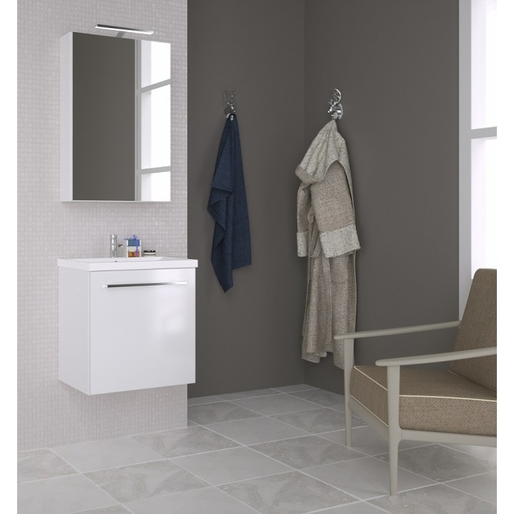 Vannas istabas skapītis ar izlietni RB SCANDIC 51 cm, balts 15132211