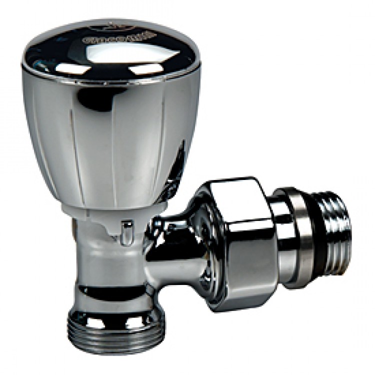 Dvieļu žāvētāju rokas ventilis Giacomini stūra 1/2x16,hroms T431