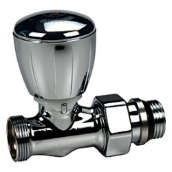 Dvieļu žāvētāju rokas ventilis Giacomini taisns, 1/2x16 hroms