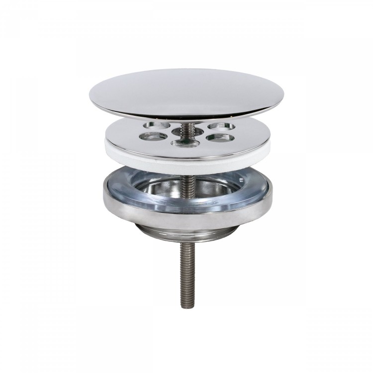 Sifona izplūde TRES 71mm, hroms,134215028