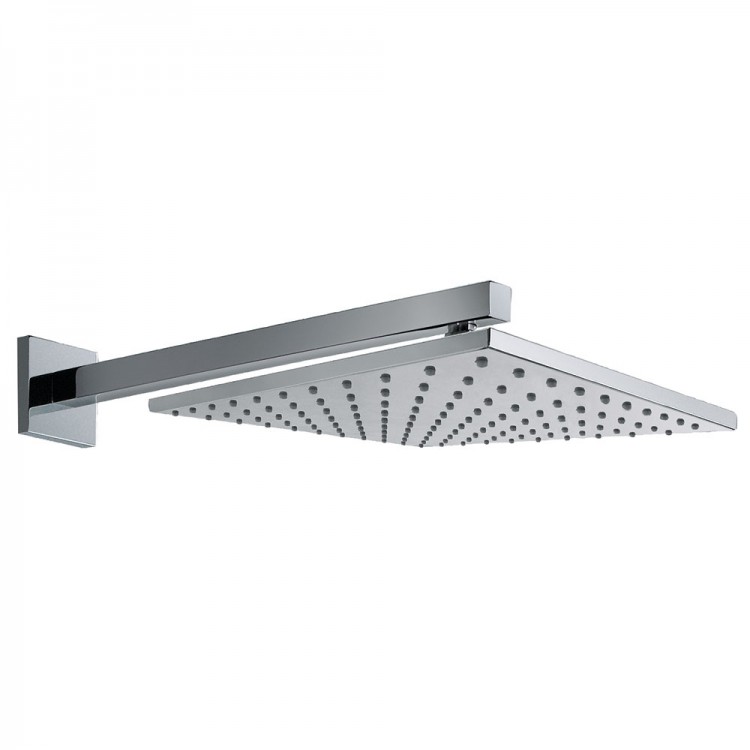 Dušas galva TRES Antilime ar turētāju 25x25 cm, hroms 134233