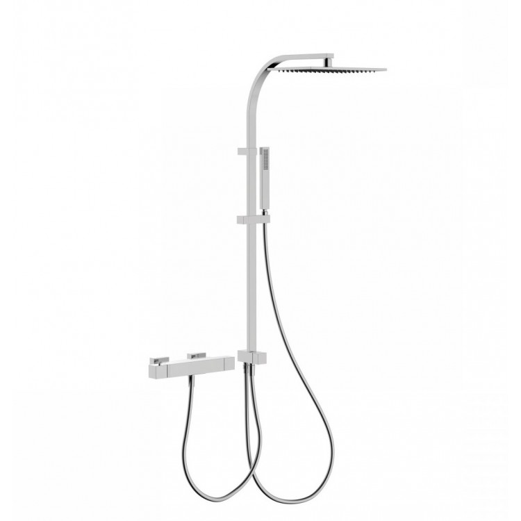 Termostata jaucējkrāns ar stacionāro dušu SLIM TRES 20238502