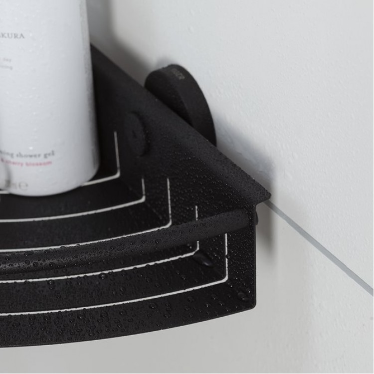 Stūra plaukts Tiger Boston Black, melns