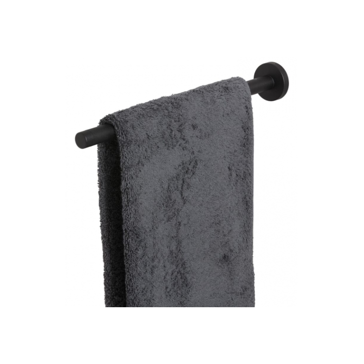 Dvieļu turētājs teleskopiskais Tiger Boston Black, melns