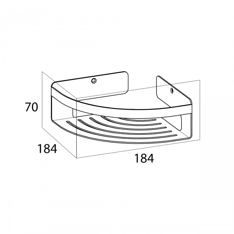 Dušas grozs Stūra Tiger CADDY, 1400430346