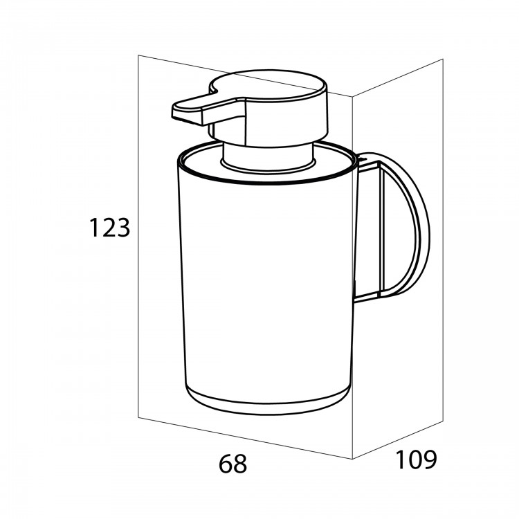 Ziepju dozators Tiger TUNE, Berzts nerūsējošais tērauds/melns
