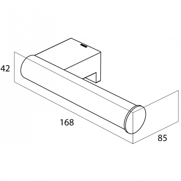 Tualetes papīra turētājs Tiger BOLD, melns